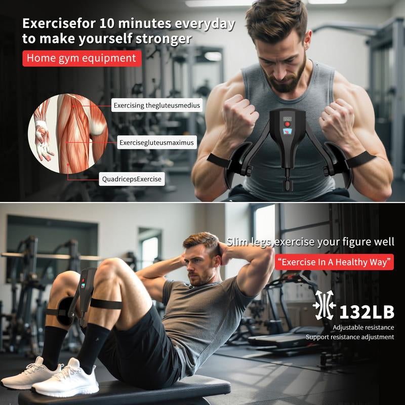 3-In-1 Thigh Stretch Master, Women/Men Kegel Exercise Pelvic Floor Muscle Strengthening Repair Device, Hip Abductor Pilates Machine, Lightweight Muscle Exercise Equipment Gym Accessories Aid, Strength Training Accessory, Thigh Strengtheners