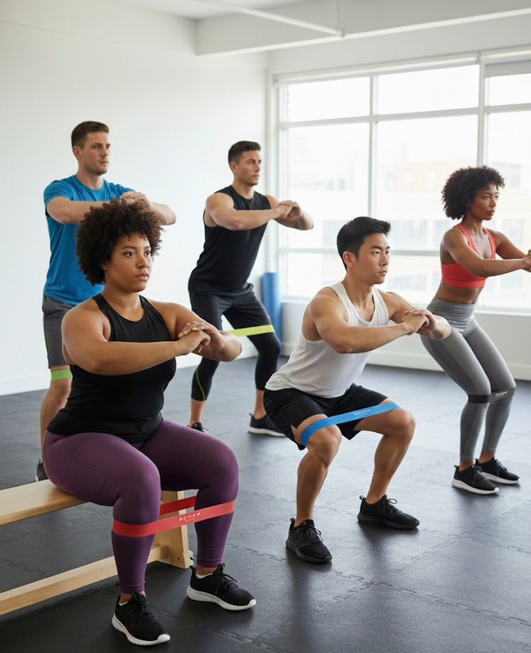 5-Piece Resistance Band Set: Exercise, Training & Home Workouts