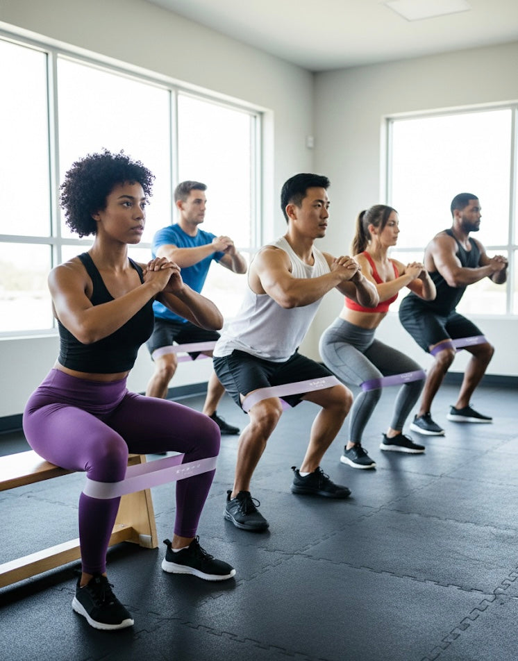 5-Piece Resistance Band Set: Exercise, Training & Home Workouts